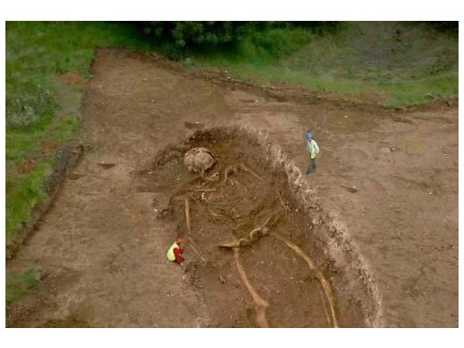 Descubren cementerio con aparentes restos de extraterrestres gigantes Esqueleto